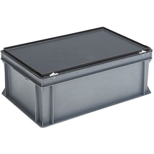 Cajas con tapa RAKO color gris - 600x400 mm - de 30 a 90 L