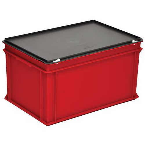 Cajas con tapa RAKO color rojo - 400x300 mm - de 10 a 60 L