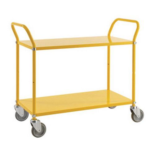 Carro de color con 2 bandejas metálicas - Capacidad de 250 kg