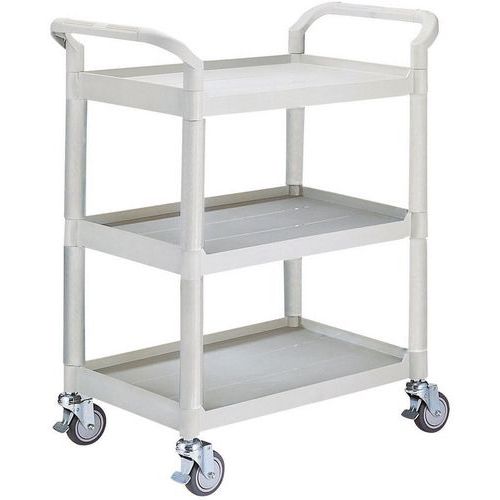 Carro de polipropileno - 3 bandejas - Capacidad 250 kg