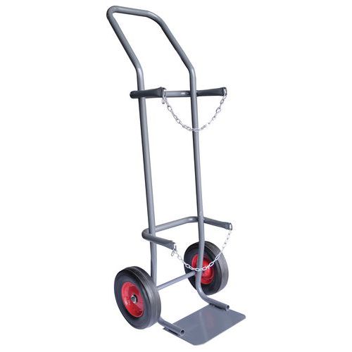 Carretilla de acero portabotellas para cargas pesadas - 200 kg - Manutan