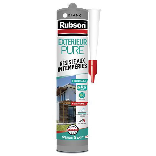 Masilla de silicona para exteriores PURE - 280 mL - Rubson Masilla de silicona para exteriores PURE - 280 mL - Rubson