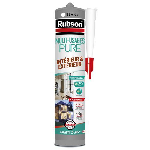 Masilla de silicona multiusos PURE - 280 mL - Rubson Masilla de silicona multiusos PURE - 280 mL - Rubson