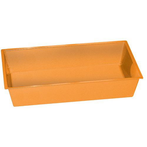 Bandeja colectora de acero lacado - 15 a 75 L - Manutan Expert