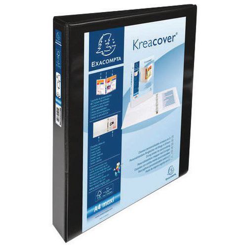 Clasificador de 4 anillas, totalmente personalizable Kreacover - Exacompta