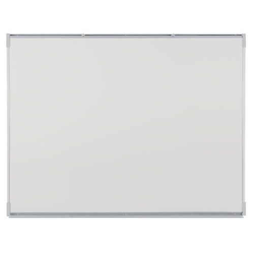 Pizarra blanca esmaltada con abrazaderas Pizarra blanca esmaltada con abrazaderas