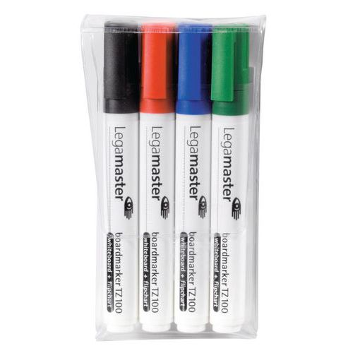 Rotulador para pizarra blanca TZ100 - Conjunto de 4 - Legamaster