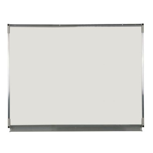 Pizarra blanca esmaltada con abrazaderas Pizarra blanca esmaltada con abrazaderas