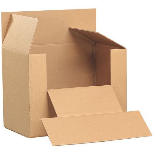 Caja-contenedor resistente a los golpes para palé - Corrugado doble - Manutan Expert