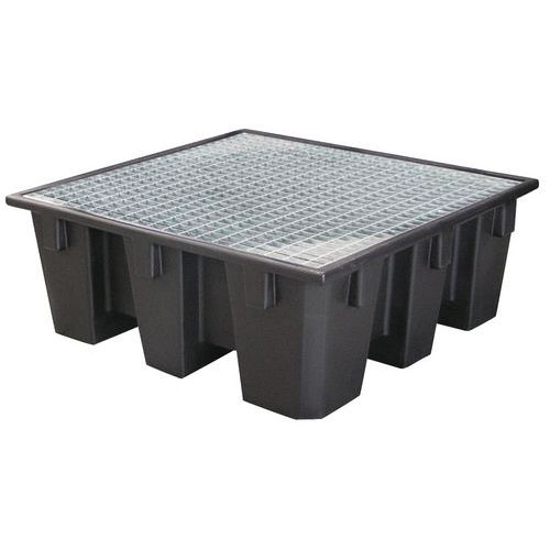 Bandeja colectora de PE reciclado, 450 L - Manutan Expert Bandeja colectora de PE reciclado, 450 L - Manutan Expert