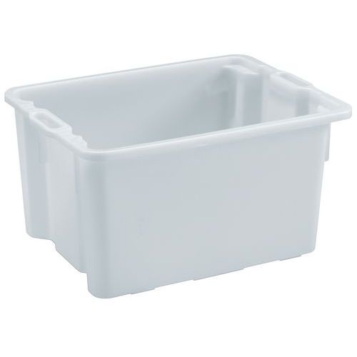 Caja rectangular apilable y encajable - Longitud de 550 mm a 720 mm - De 50 L a 90 L Caja rectangular apilable y encajable - Longitud de 550 mm a 720 mm - De 50 L a 90 L