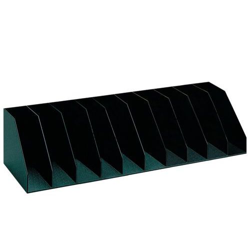 Clasificador vertical con separadores fijos para armarios - Negro - Paperflow Clasificador vertical con separadores fijos para armarios - Negro - Paperflow