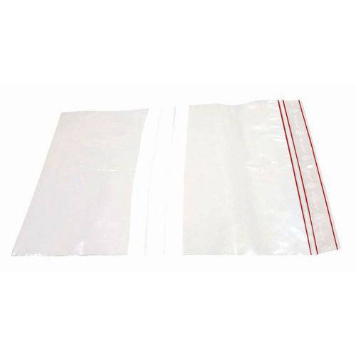 Bolsa de plástico Minigrip® de 60 micras - Con bandas blancas - Estándar
