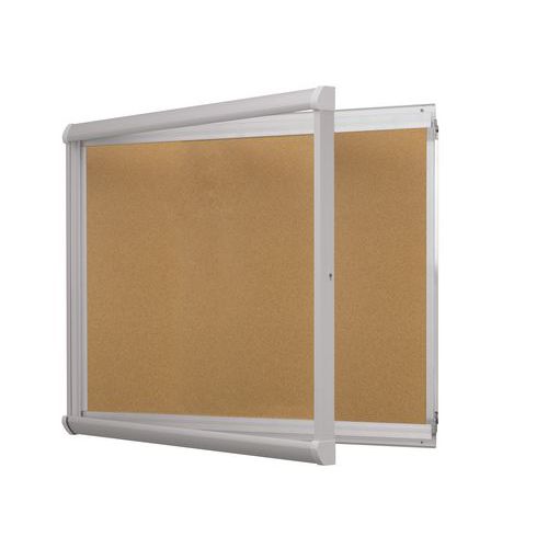 Vitrina de exterior Leader - Fondo de corcho - Puerta de plexiglás - Vanerum