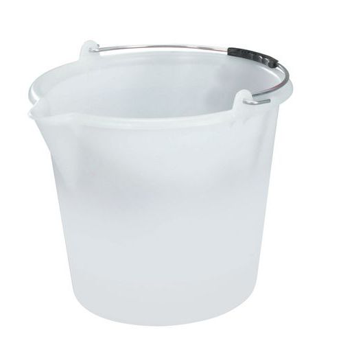 Cubo blanco con pico vertedor - De 12 a 18 L Cubo blanco con pico vertedor - De 12 a 18 L