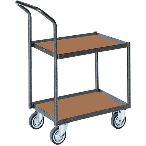 Carro de acero para cajas - Longitud 610 mm - Capacidad 200 kg Carro de acero para cajas - Longitud 610 mm - Capacidad 200 kg