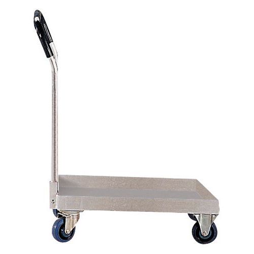 Plataforma rodante aluminio - Para recipientes norma Europa - Capacidad 500 kg Plataforma rodante aluminio - Para recipientes norma Europa - Capacidad 500 kg