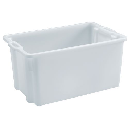 Caja rectangular apilable y encajable - Longitud de 550 mm a 720 mm - De 50 L a 90 L Caja rectangular apilable y encajable - Longitud de 550 mm a 720 mm - De 50 L a 90 L