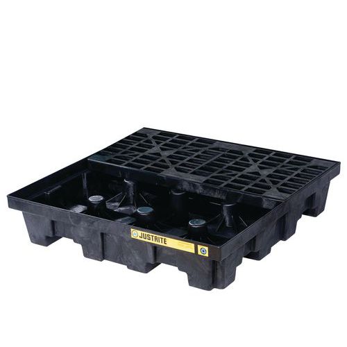 Palé de retención de PEAD reciclado - 250 a 284 L