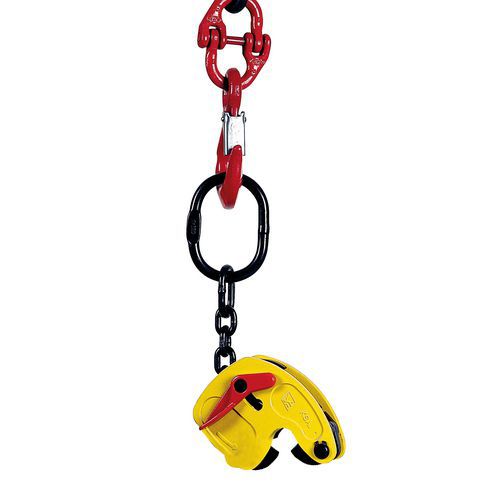 Pinza para chapas - Carga de 750 a 3.000 kg - Elevación y volteo