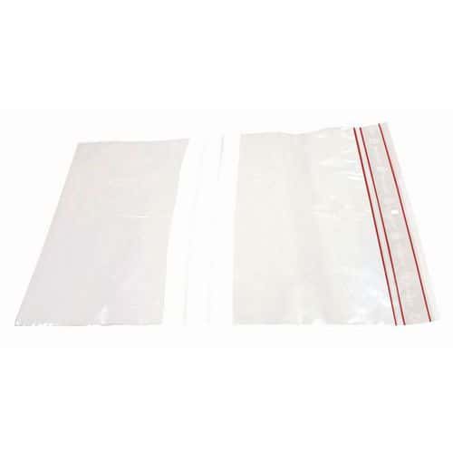 Bolsa de plástico Minigrip® de 60 micras - Con bandas blancas - Estándar