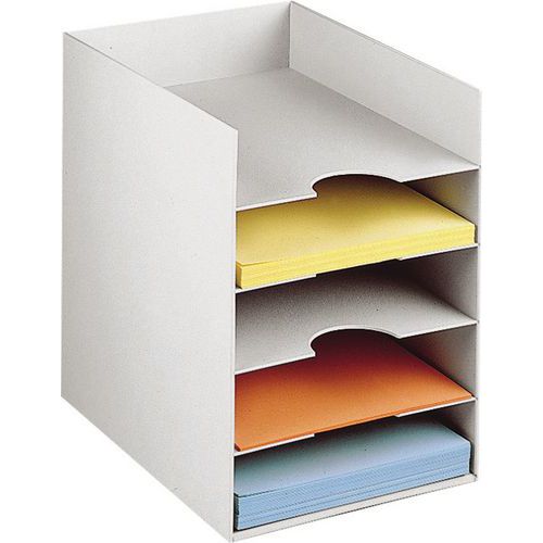 Clasific. casillero horizontal - Gris - Paperflow