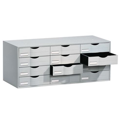 Cajonera 3 columnas - Gris - Paperflow