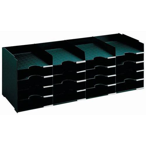 Casillero clasificador horizontal - Negro - Paperflow