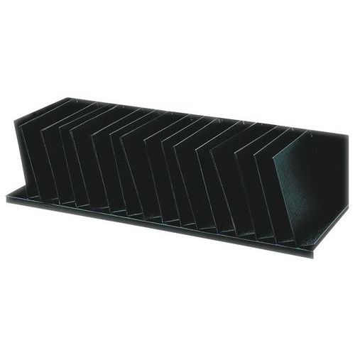 Clasificador vertical con separador inclinado para armarios - Negro - Paperflow