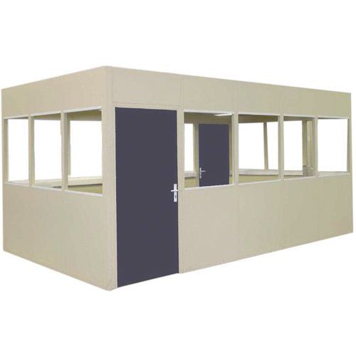 Cerramiento de tabique doble de chapa de acero - Panel macizo - Altura 2,75 m
