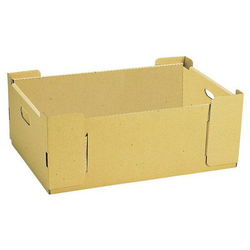 Caja apilable de cartón - 530 mm de longitud - 25 L
