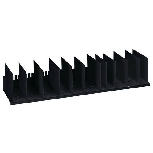 Clasificador vertical con separadores desmontables para armarios - Negro - Paperflow
