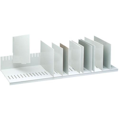 Clasificador vertical con separador desmontable para armario - Gris - Paperflow