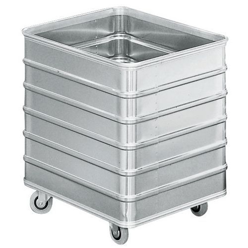 Carro sin cubierta con paredes de aluminio