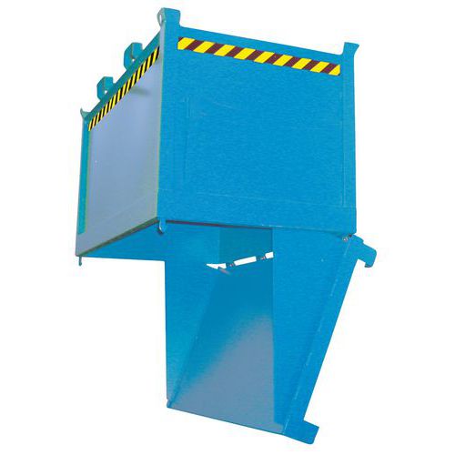 Contenedor de fondo abatible, 1 compartimentos sobre base/ruedas - Bauer Contenedor de fondo abatible, 1 compartimentos sobre base/ruedas - Bauer