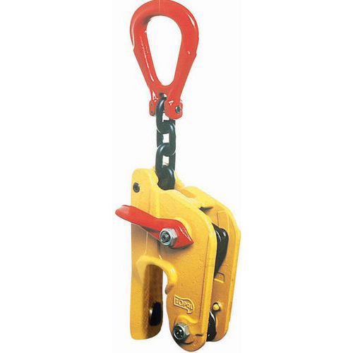 Pinza automática - Carga de 1.500 a 4.500 kg - Con boca dentada