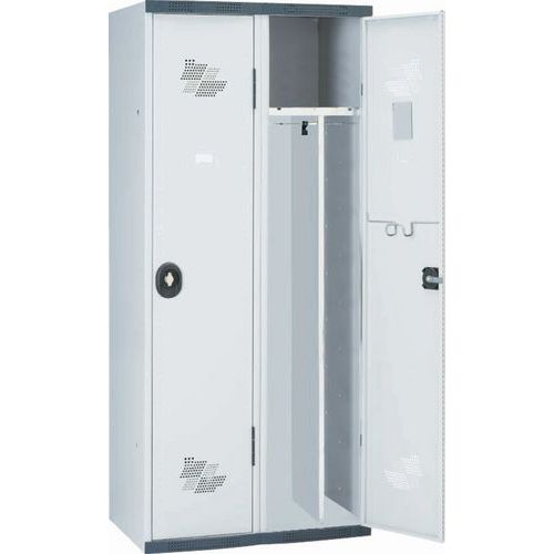 Vestuario 2 columnas Seamline Optimum® - Columna de ancho 400 mm - En base - Acial