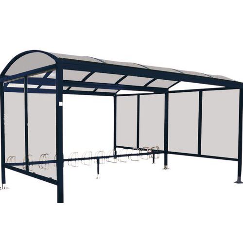 Refugio para bicicletas Giant - Módulo con pared de cristal - Simple