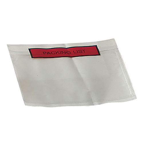 Sobre con notas de envío - Texto Packing list impreso Sobre con notas de envío - Texto Packing list impreso