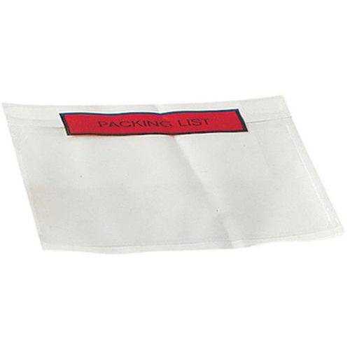 Sobre con notas de envío - Texto Packing list impreso