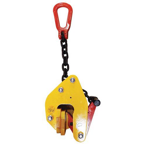 Pinza automática - Capacidad de 500 a 1500 kg - Con boca antirrayas Pinza automática - Capacidad de 500 a 1500 kg - Con boca antirrayas