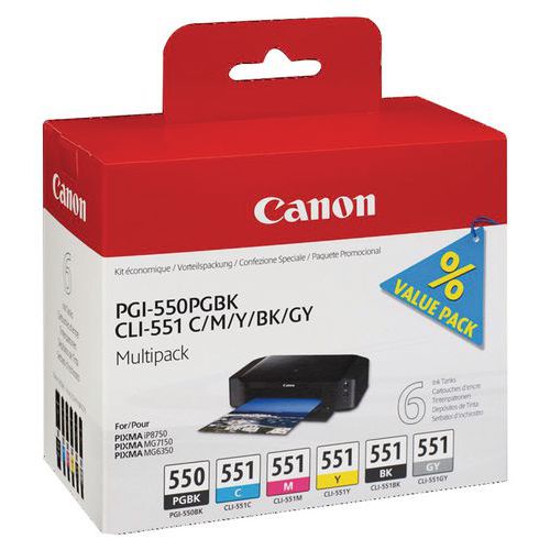Cartucho de tinta - PGI-550/CLI-551 - Canon