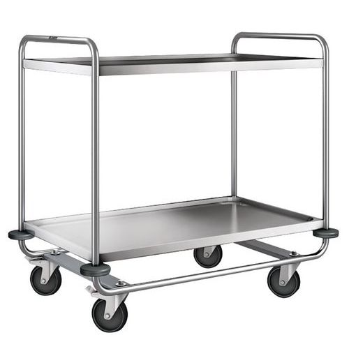 Carro de acero inoxidable - 2 niveles - Carga 200 kg Carro de acero inoxidable - 2 niveles - Carga 200 kg