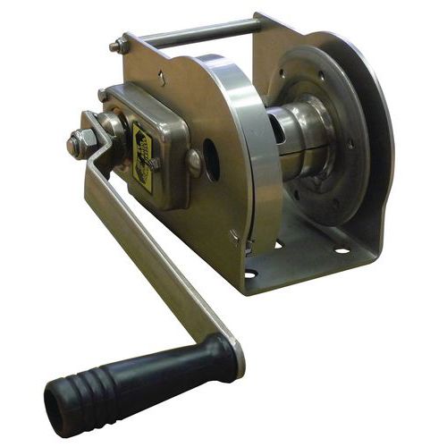 Cabrestante de remolque y elevación con autofreno - Acero inoxidable - Capacidad de 80 a 490 kg