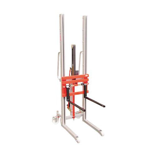 Apilador elevador regulable en anchura Capacidad de 300 kg