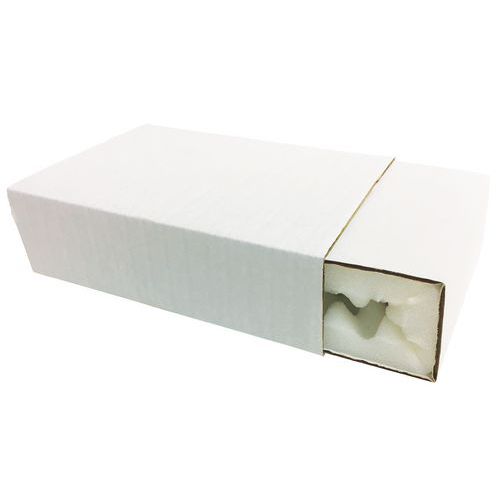 Estuche postal - Interior de espuma - Blanco