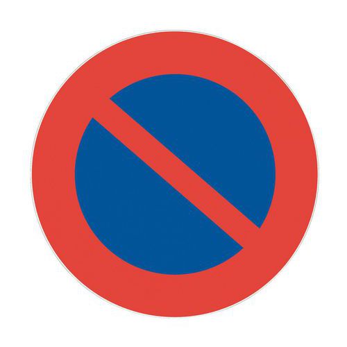 Señal de prohibición - Prohibido aparcar - Adhesivo