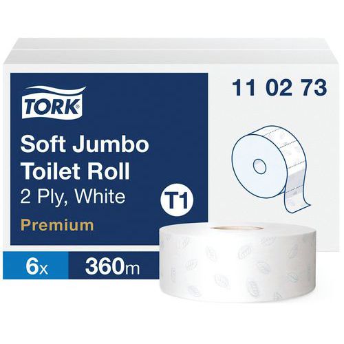 Papel higiénico Mini y Maxi Jumbo Tork Premium