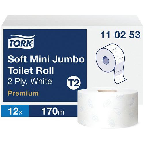 Papel higiénico Mini y Maxi Jumbo Tork Premium