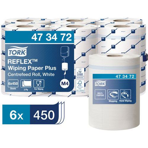 Bobina de papel de vaciado central Tork Reflex Plus Bobina de papel de vaciado central Tork Reflex Plus